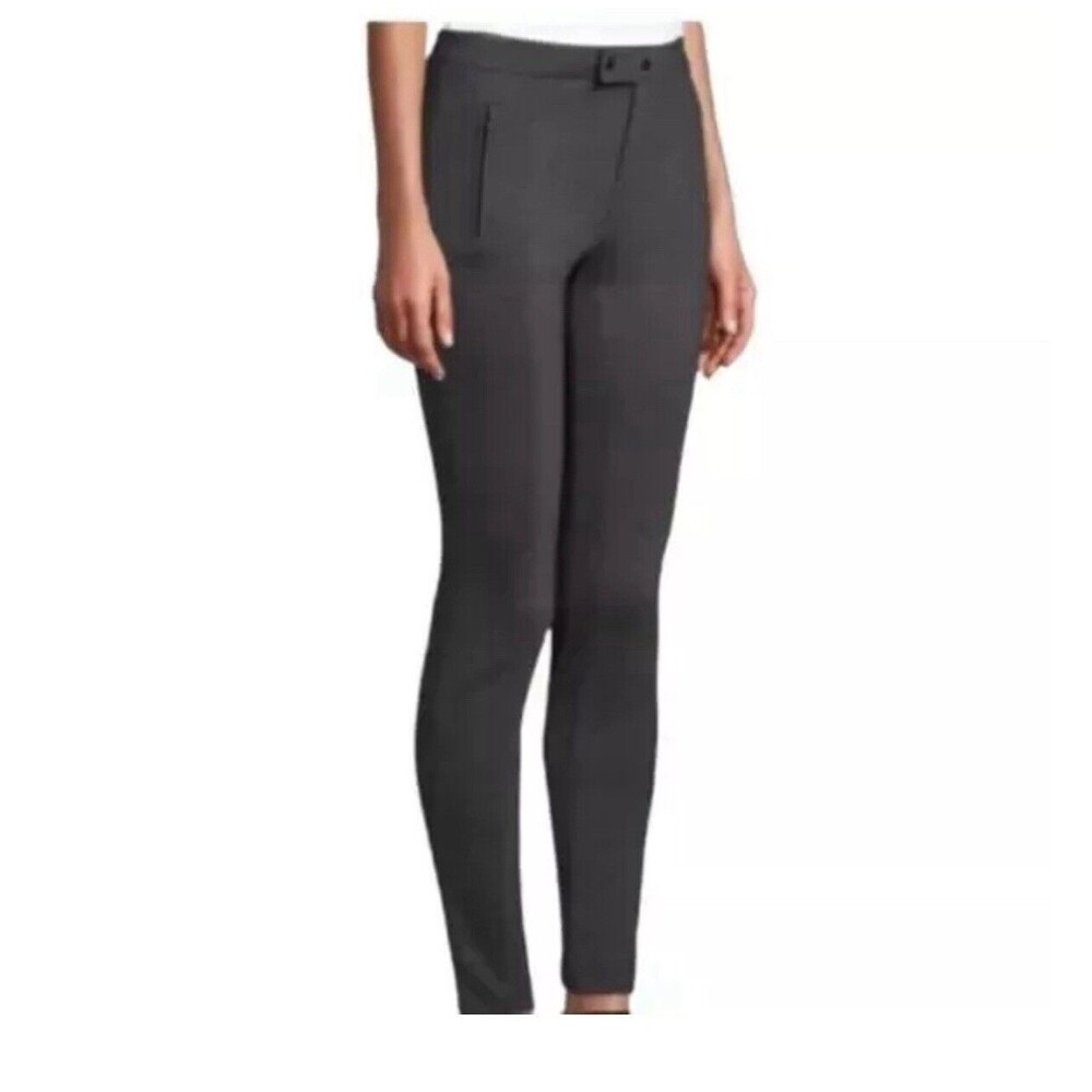 Vince Black Ponte Knit Pants Stretch Ski Trouser Work Business Office Women's 6